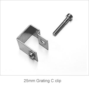 C Clip for 25mm GRP Grating thickness panel. C Clip for 25mm GRP Grating thickness panel.