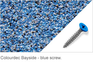 Colourdec Bayside - blue screw. Colourdec Bayside - blue screw.