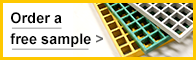 Request a free anti-slip sample. GRP Grating sample request