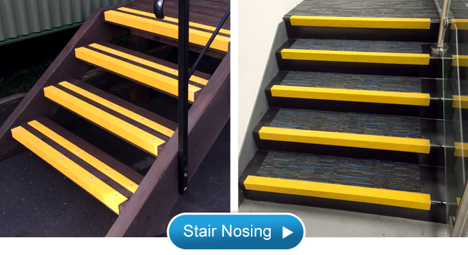 2. Fits to nosing of step. Supplied un-drilled or pre-drilled. Medium Grit and Fine Grit options. Anti slip stair nosing for safer steps, stairs and walkways.