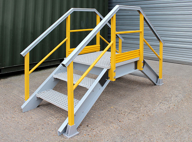 GRP grating access platform systems are suitable for industrial and commercial environments. GRP grating access platform systems are suitable for industrial and commercial environments.