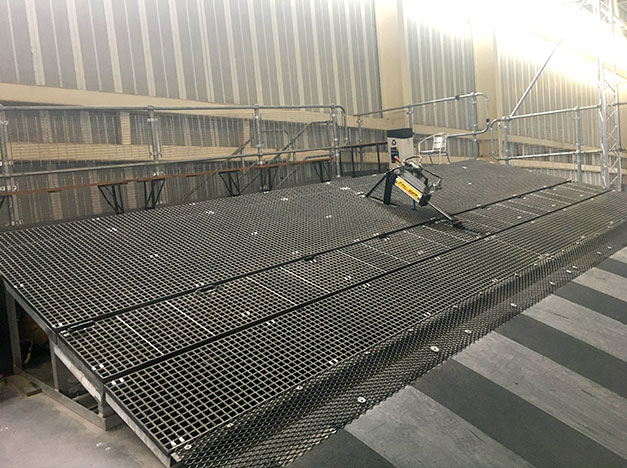 The gate was fitted to help with the BMX training for the Olympics in Rio. The gate was fitted to help with the BMX training for the Olympics in Rio.