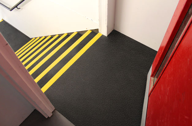 Stair treads and landing covers health and safety installation. Stair treads and landing covers health and safety installation.