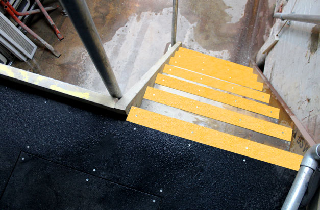 Anti slip stair nosings London Zoo reptile house installation. Anti slip stair nosings london zoo reptile house installation.