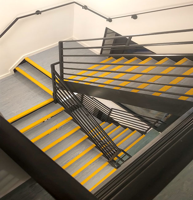 “High contrast Anti-Slip Stair Nosings were installed on the all internal staircases at a newly built Community Medical Centre. This product fit the specification perfectly and for a fraction of the cost of other products which are commonly used for internal staircases. Both us (the contractor) and the client were very happy with the product and the final installed look.“ “High contrast Anti-Slip Stair Nosings were installed on the all internal staircases at a newly built Community Medical Centre. This product fit the specification perfectly and for a fraction of the cost of other products which are commonly used for internal staircases. Both us (the contractor) and the client were very happy with the product and the final installed look.“